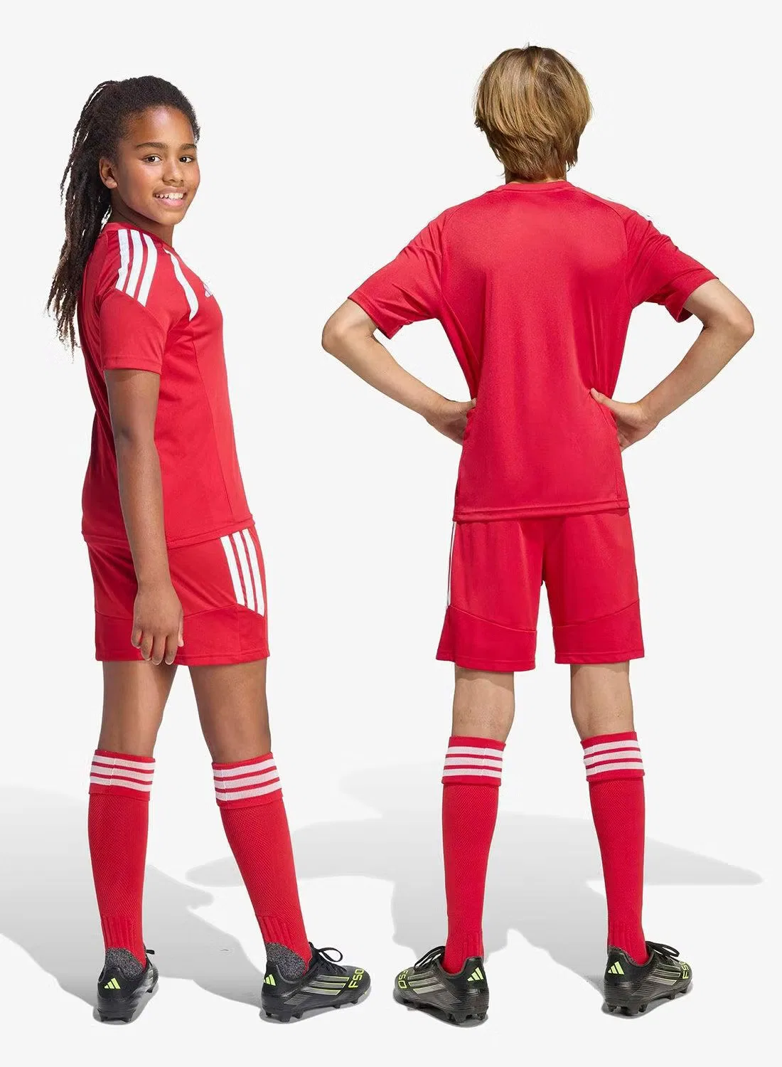 Шорты спортивные детские Tiro26 League Adidas, красный — фото 2