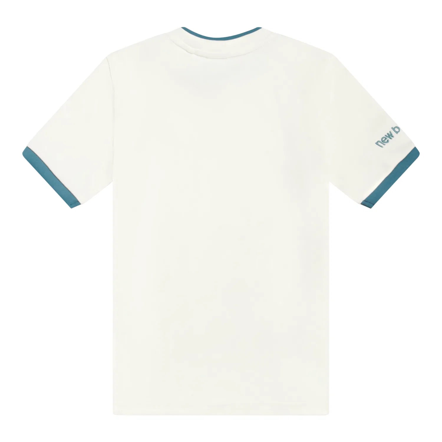 Детское поло с коротким рукавом и контрастными вставками Premium Sport Polo New Balance, Sea Salt — фото 2