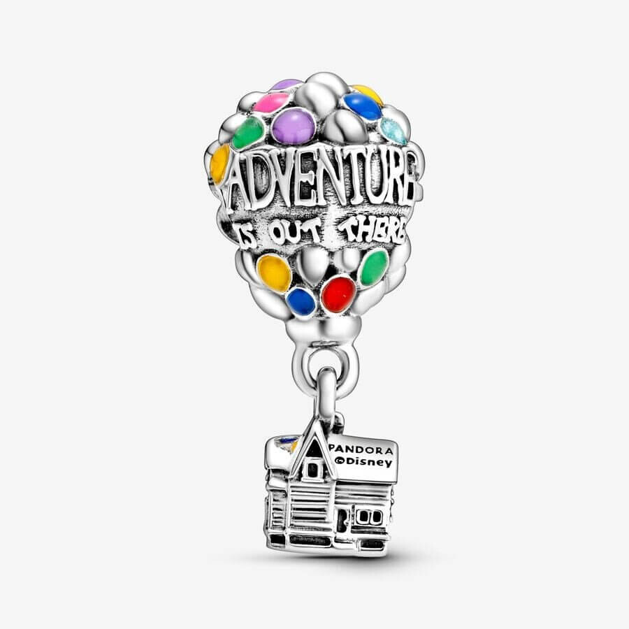 Шарм Pandora x Disney Pixar Up House & Balloons, серебро/мультиколор — фото 2