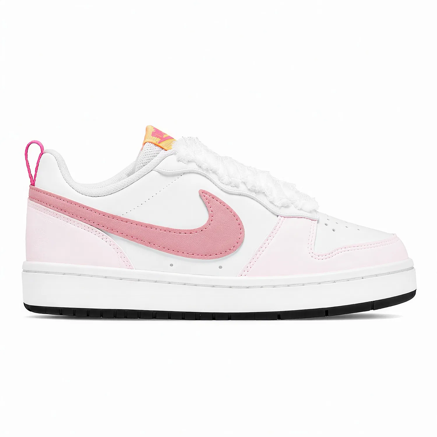 Детские кроссовки для скейтбординга с принтом Nike Court Borough, Pink White — фото 4