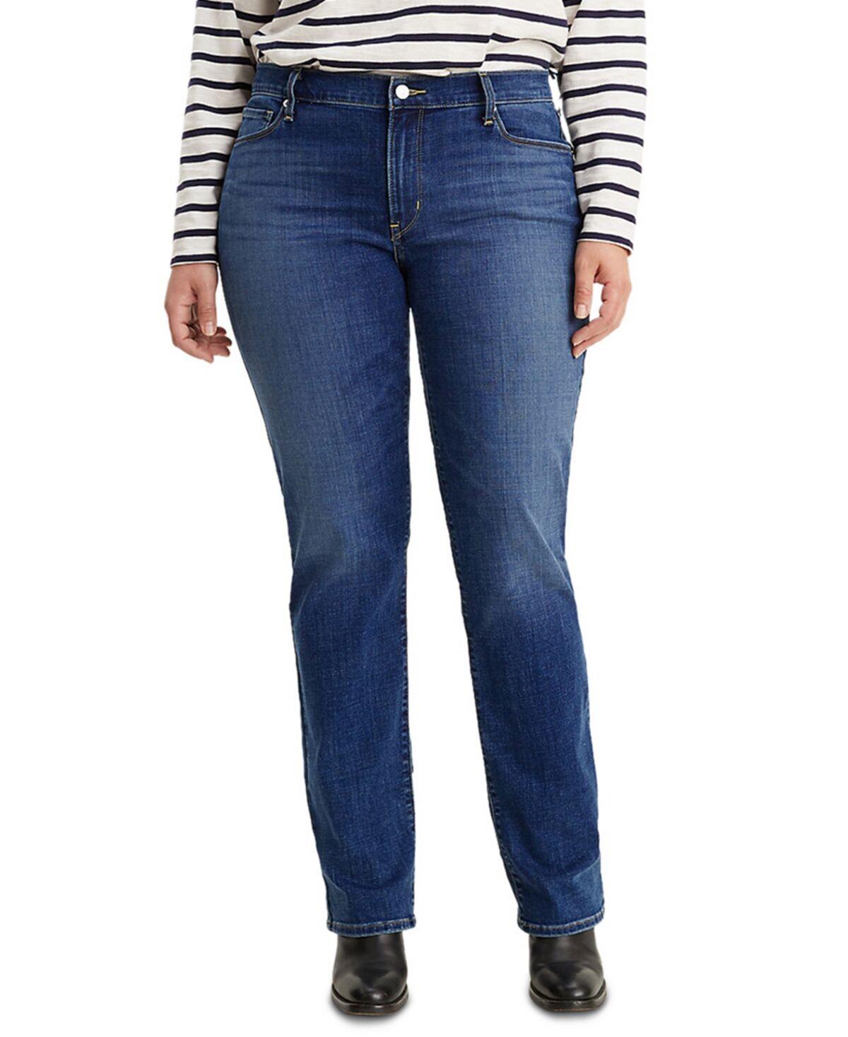 

Модные классические прямые джинсы больших размеров Levi's, мульти