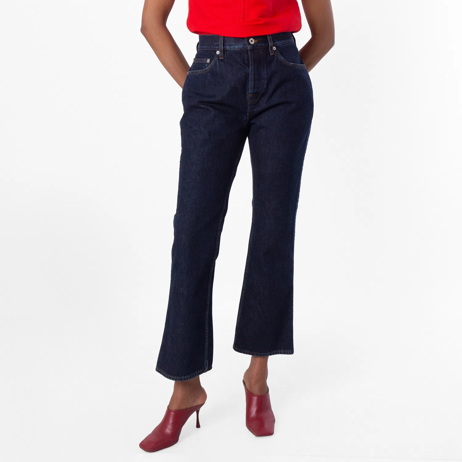 Джинсы клеш Classic Denim Flare Burberry, Indigo