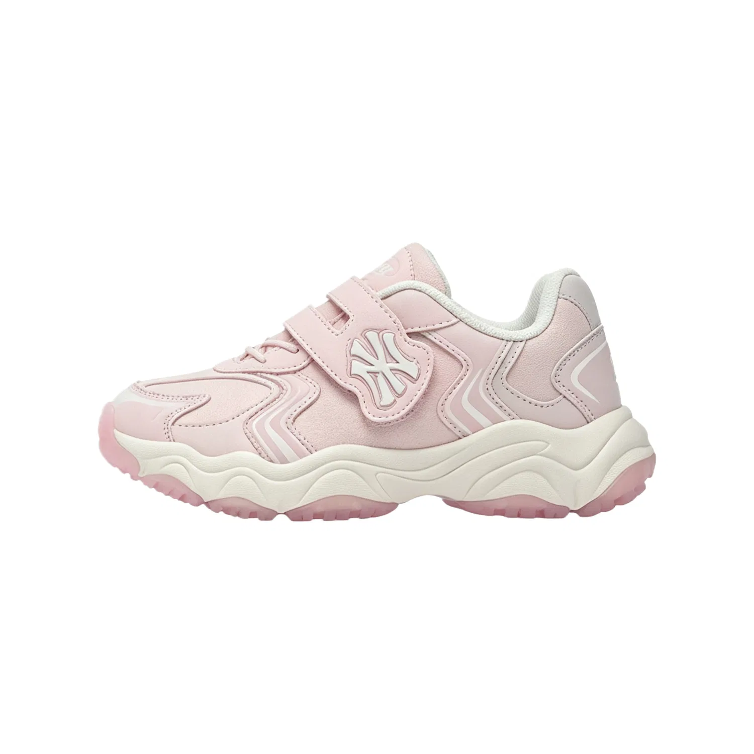 Детские повседневные кроссовки из синтетической кожи Pink MLB KIDS