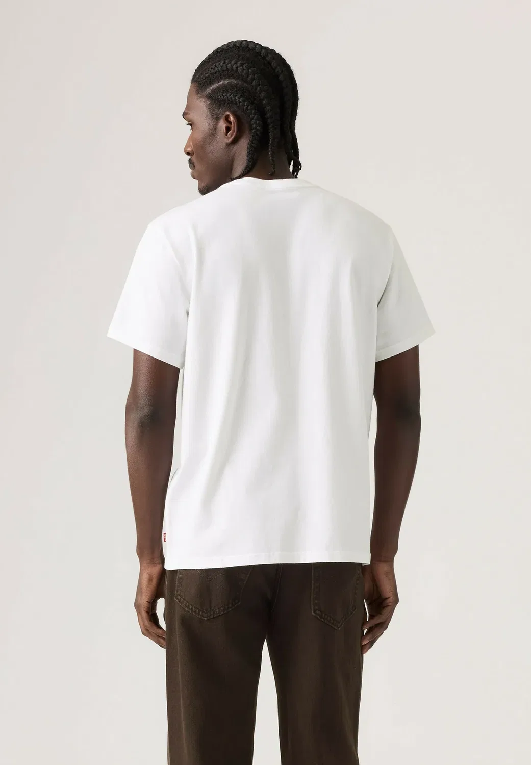 Футболка свободного кроя Ss, оригинальная футболка SRT 1 C с принтом Levi'S, Whites — фото 2