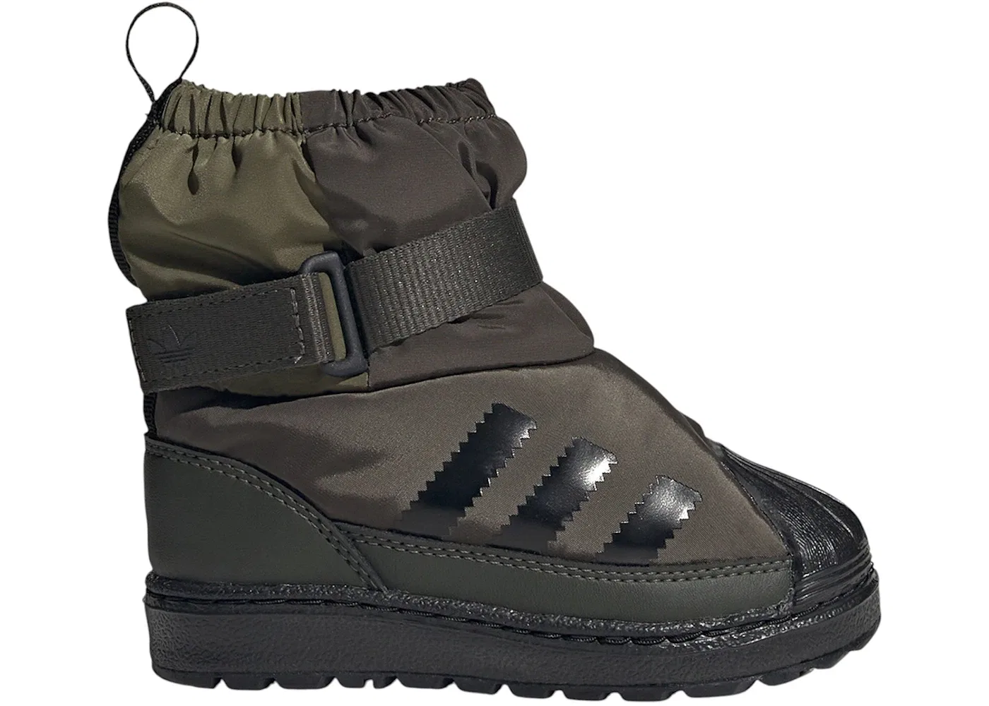 Детские ботинки с шнуровкой Adidas Superstar 360 Boot, Shadow Olive/Core Black/Focus Olive