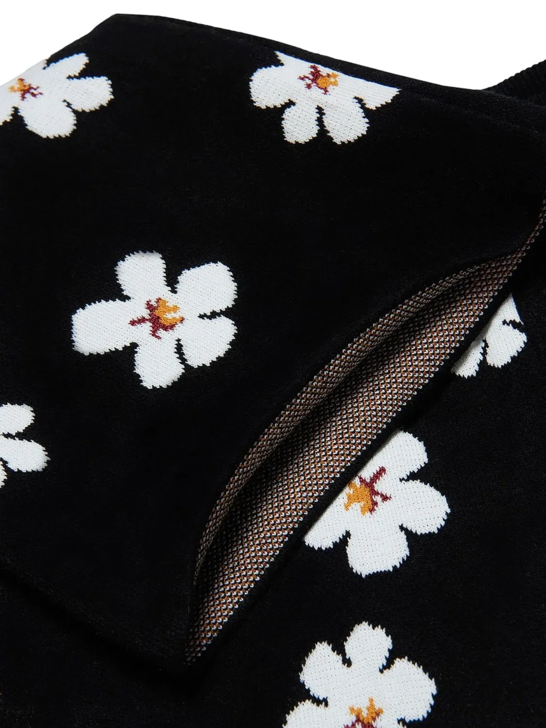 Т trousers с цветочным интарсией Marni, черный — фото 4