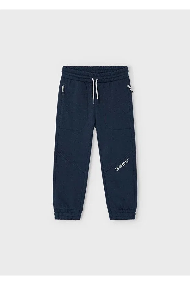 Детские спортивные штаны для мальчиков с принтом Mayoral, Navy Blue — фото 2