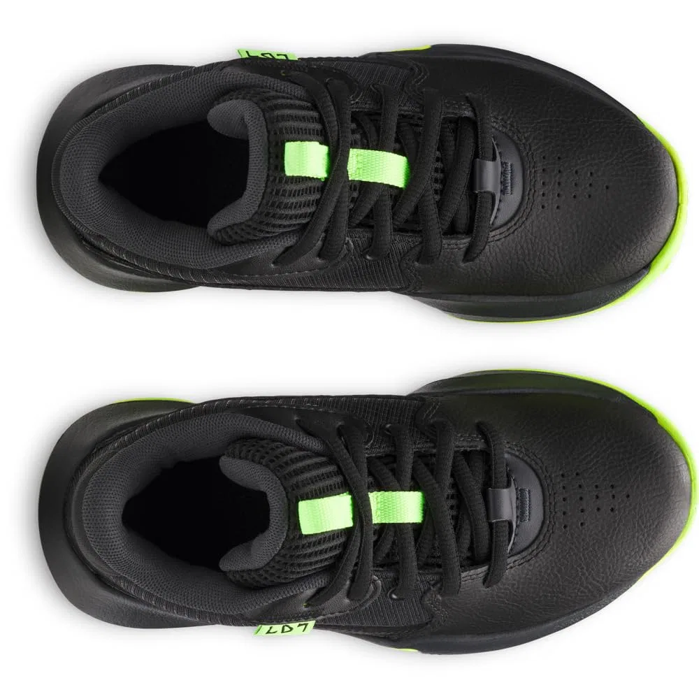 Детские кроссовки для мальчиков с высокой производительностью Pre School Lockdown 7 Under Armour, Black Anthracite Black Metallic — фото 4