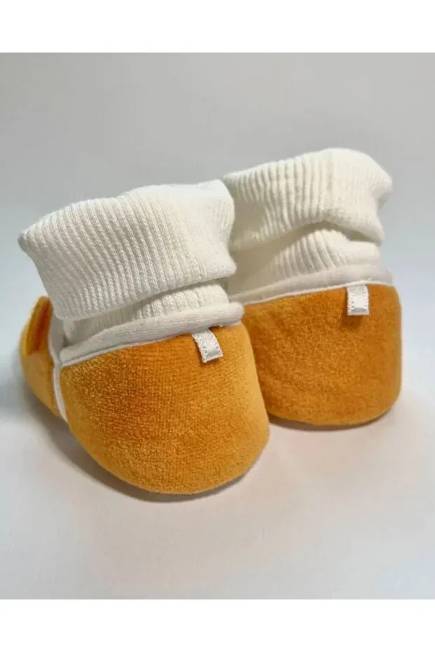 Детские тапочки-носочки для девочек хлопковые Minissa Baby Kids, Orange — фото 4