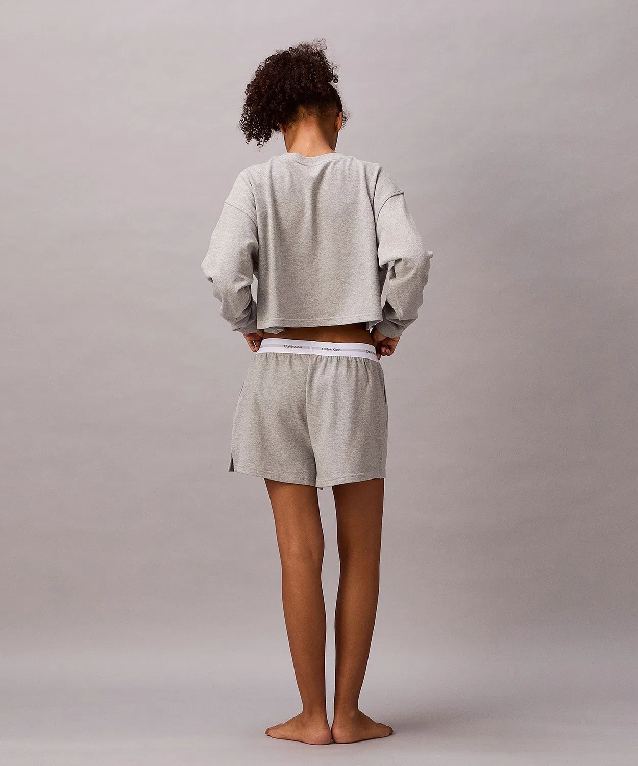 Женские шорты для сна с логотипом Calvin Klein, Blue — фото 4