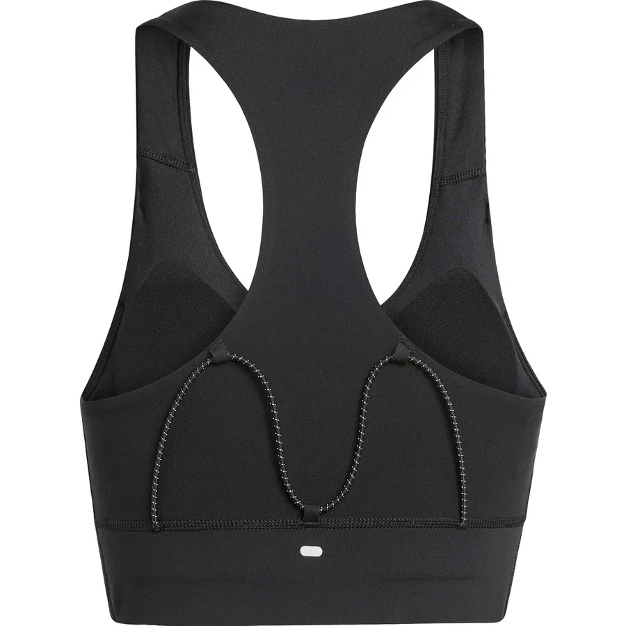 Спортивный бюстгальтер с карманами Performance adi365 Running Pocket Medium Support Bra adidas, Черный — фото 4