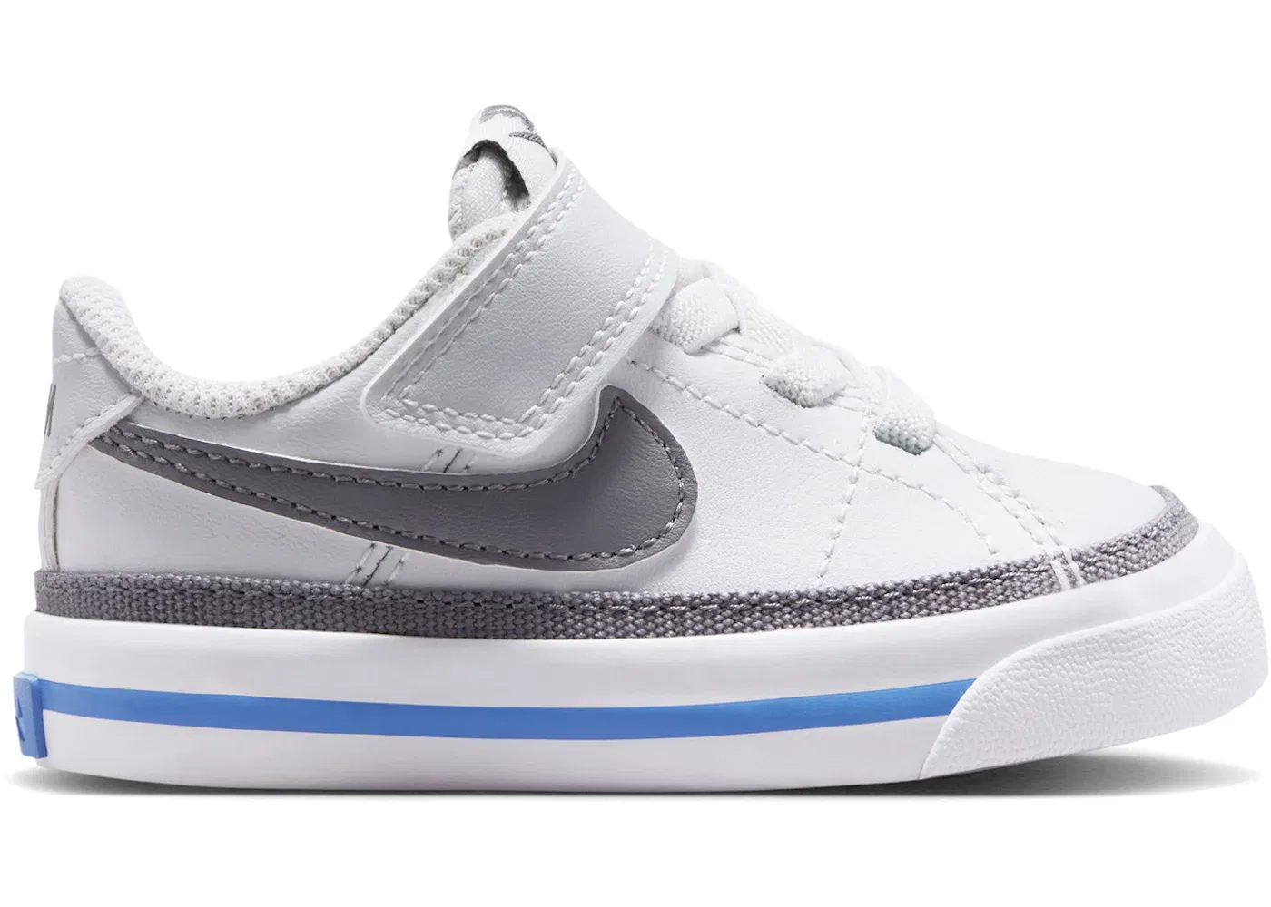 Детские кроссовки повседневные Nike Court Legacy Nike, Off White Crystal Blue White Pencil Point