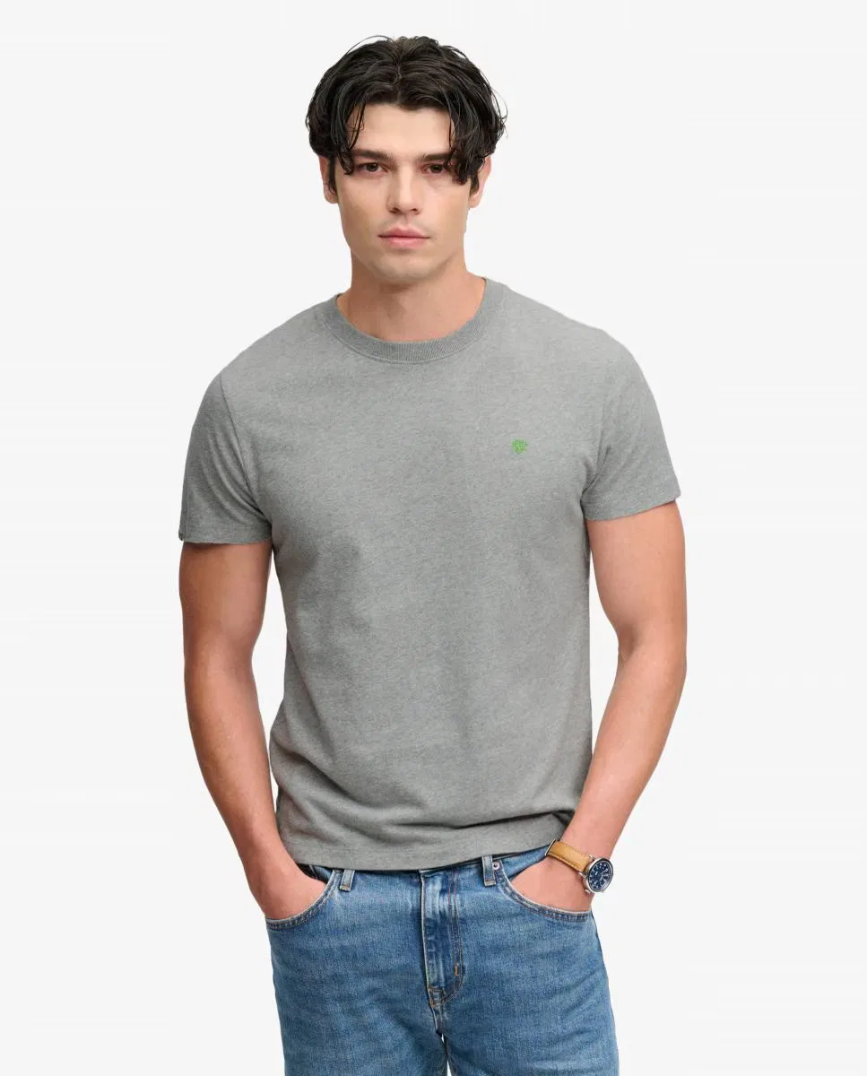 Мужская футболка с вышивкой, Essential Sdco Logo, Superdry, серый