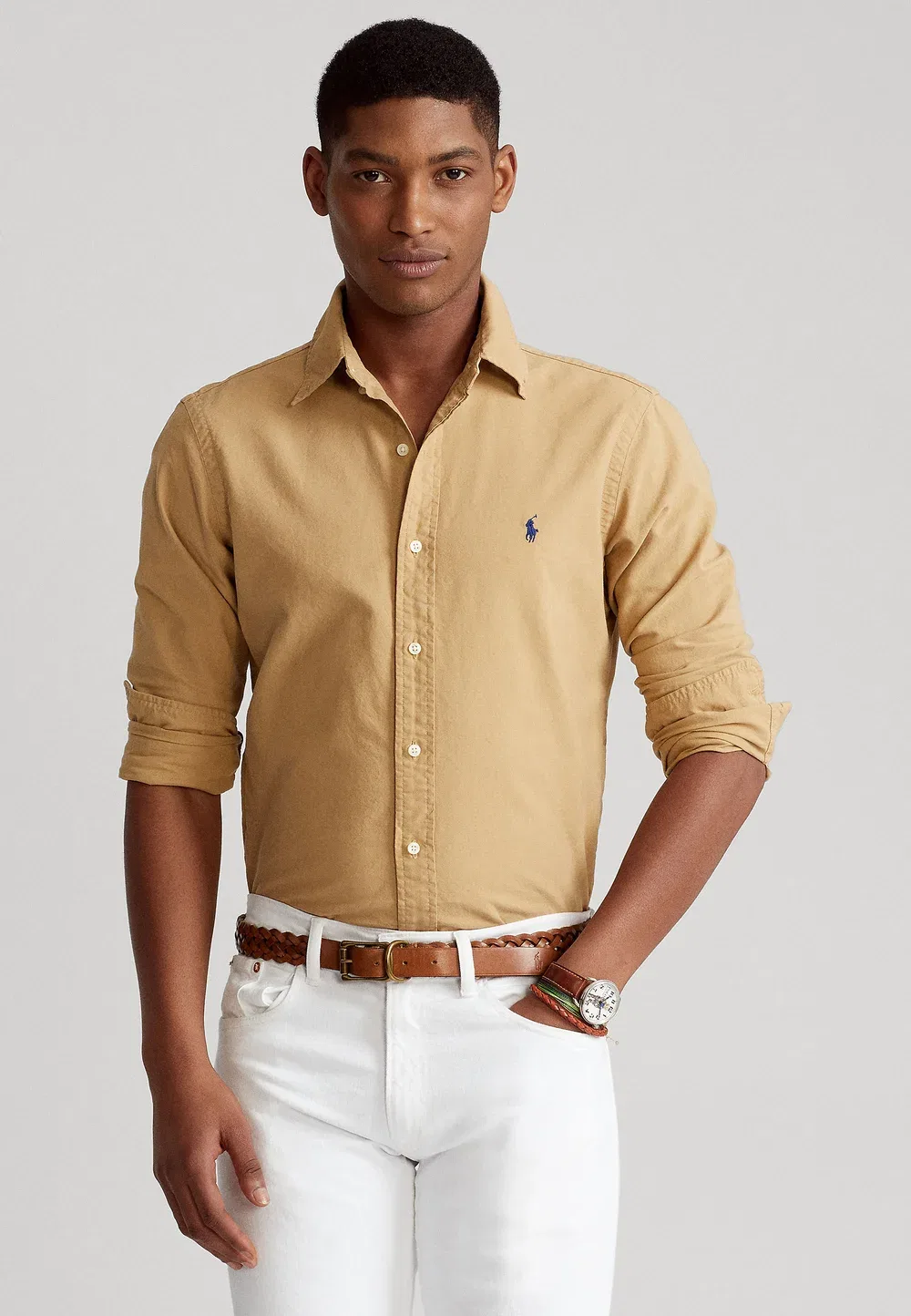 Спортивная рубашка с длинным рукавом Polo Ralph Lauren, Classic Camel
