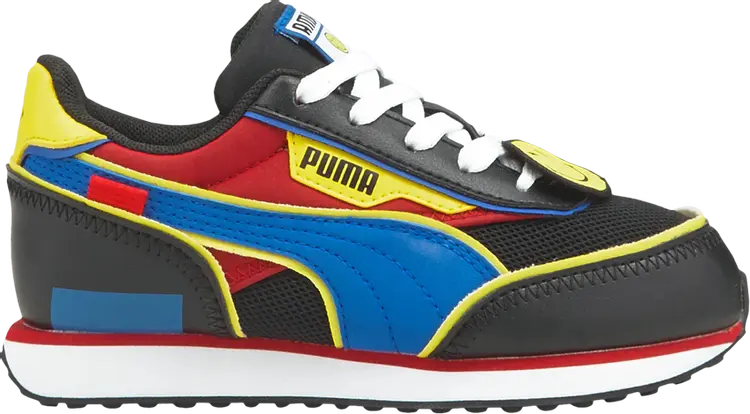 

Кроссовки Puma SmileyWorld x Future Rider Little Kid Black Royal Blue, черный