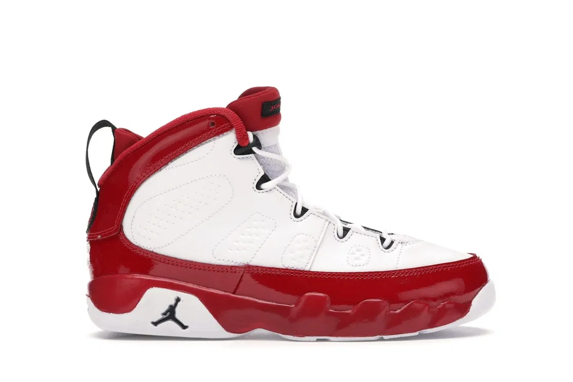 Детские кроссовки Lifestyle Jordan 9 Retro Jordan, White/Black-Gym Red