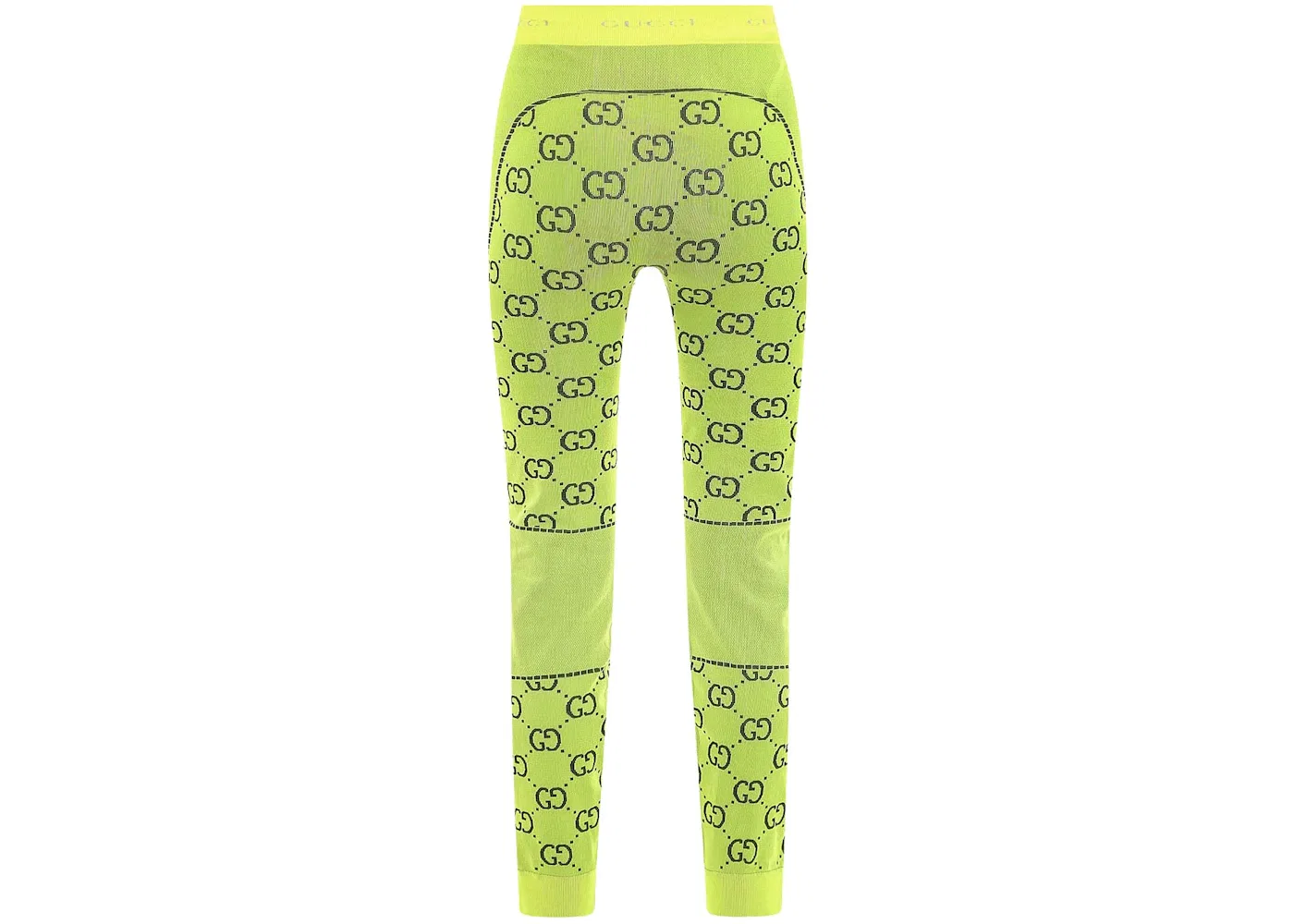 Женские леггинсы с принтом Leggings Gucci, Yellow — фото 2