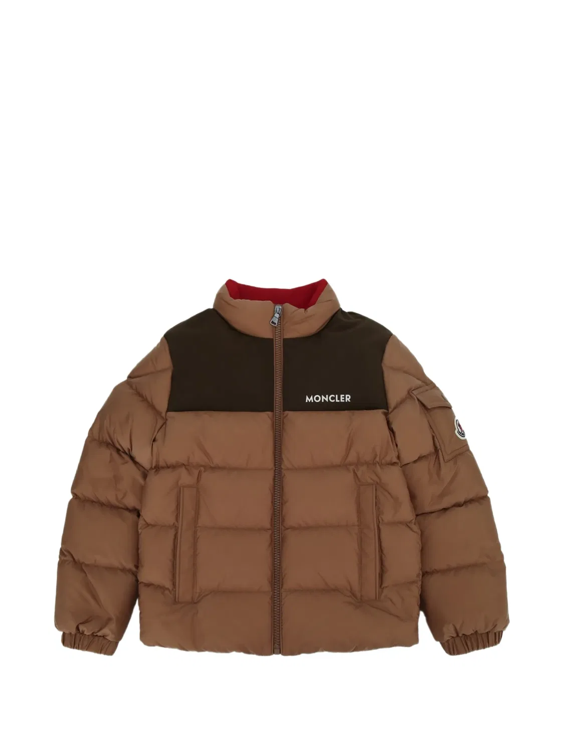 Стеганая куртка Sormor коричневая Moncler, коричневый