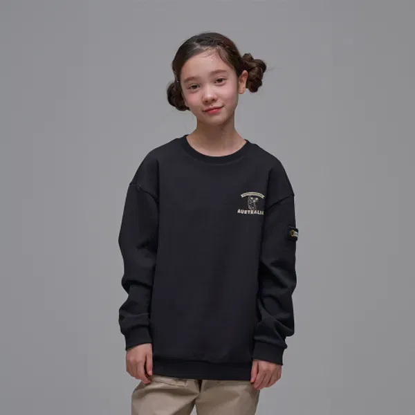 Свитшот с графическим принтом, K241Usw980, National Geographic Kids, угольно-черный