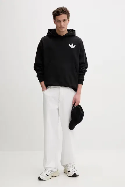 Худи World Wide Hoops Adidas Originals, черный — фото 2