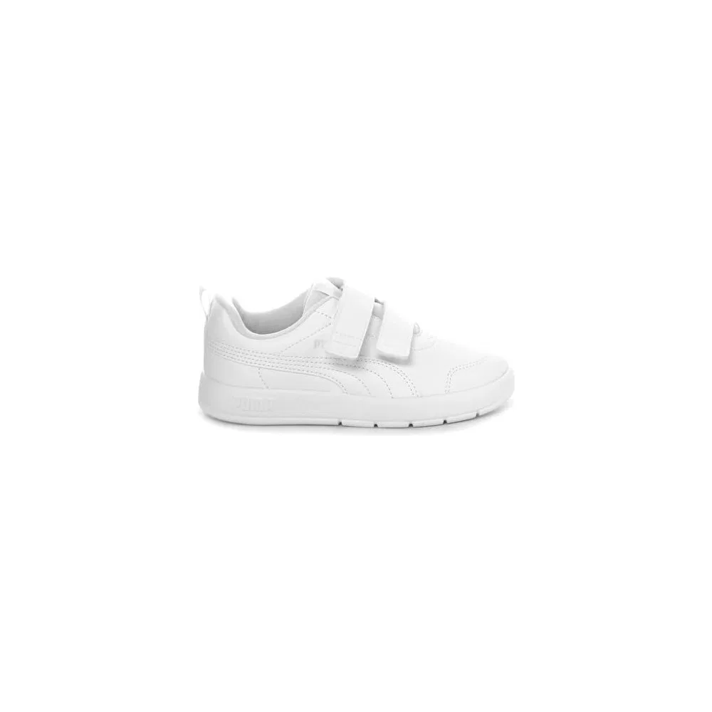 Детские кроссовки с липучками Courtflex V3 V Ps Белый Puma