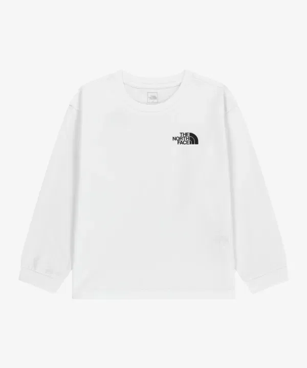 Футболка с длинным рукавом Go To, The North Face Kids, белый