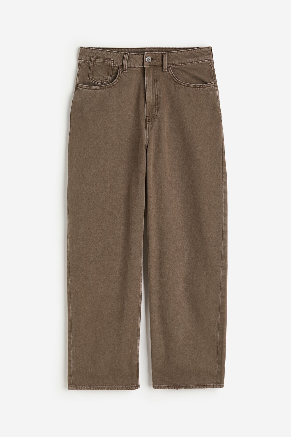 

Джинсы H&M Baggy Low, серо-коричневый