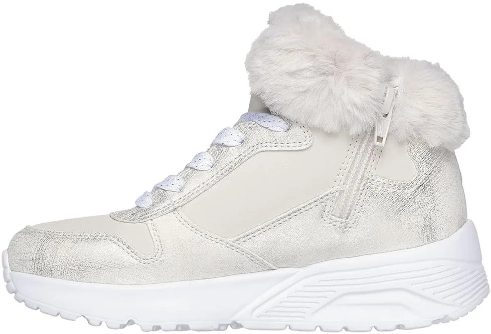 Детские кроссовки для девочек UNO Lite Comfurt Collar Skechers, Natural — фото 3