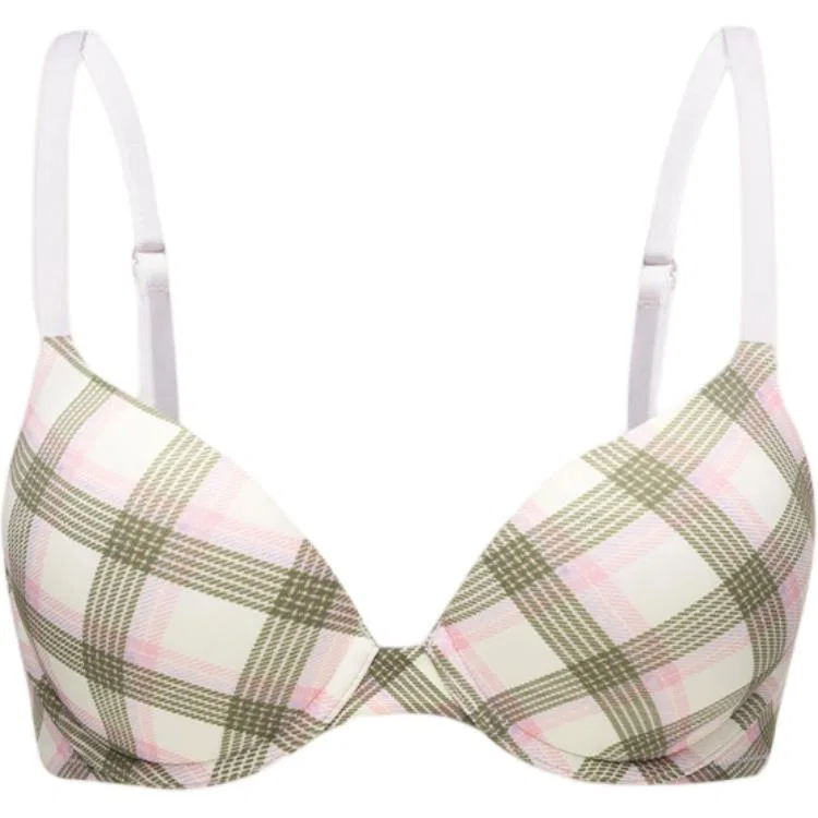 Женский бюстгальтер с принтом Pink Plaid Color Block Victoria's Secret, Pink Plaid Color Block