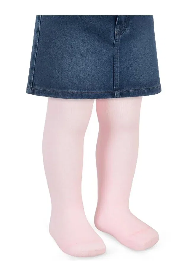 Детские колготки для девочек хлопковые Plain 6-18 month baby girl pantyhose Civil Baby, Pink — фото 3