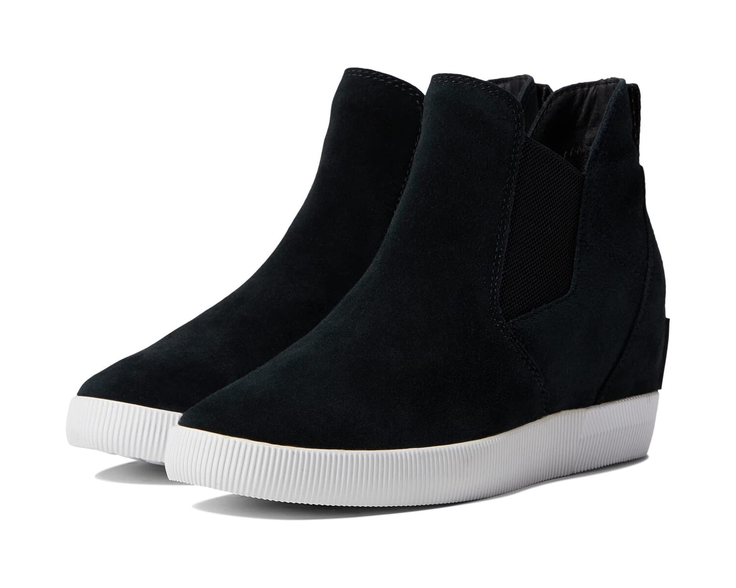 Ботинки SOREL Out N About Slip-On Wedge II на танкетке, белый/черный — фото 3