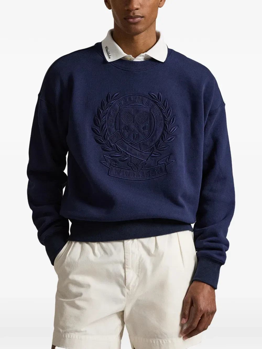 Толстовка из коллаборации с Wimbledon Polo Ralph Lauren, синий — фото 3
