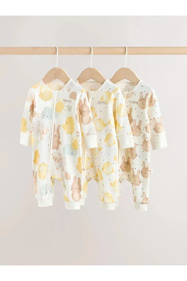 Детский комбинезон-спальный мешок с принтом Basics Next Baby, Yellow