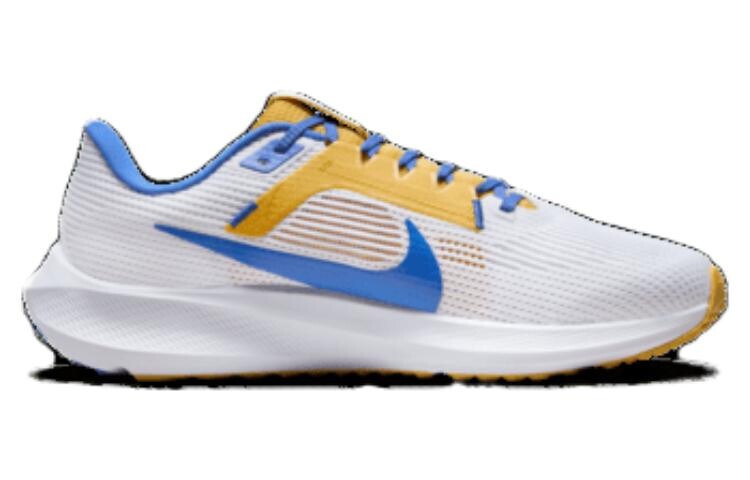 Кроссовки Nike Air Zoom Pegasus 40 мужские, White/Gold/Signal Blue — фото 2