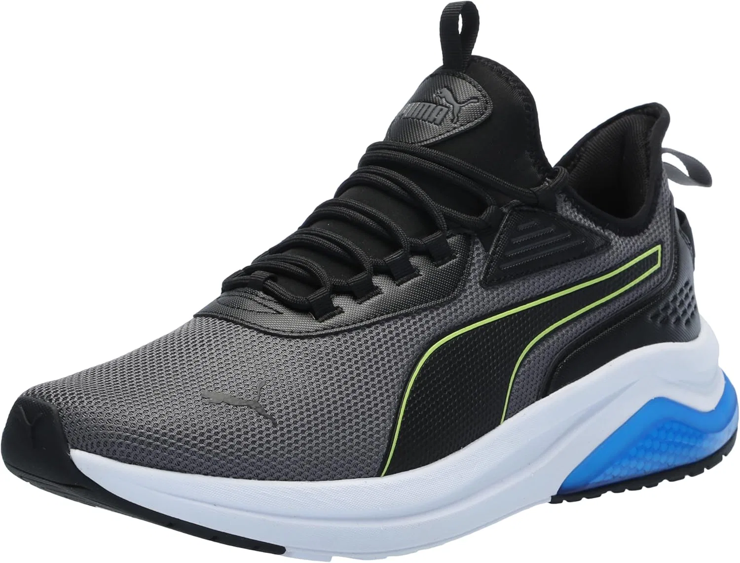 Мужские кроссовки PUMA Amplifier, Wide Cool Dark Gray Electric Lime Puma Black Puma Team Royal