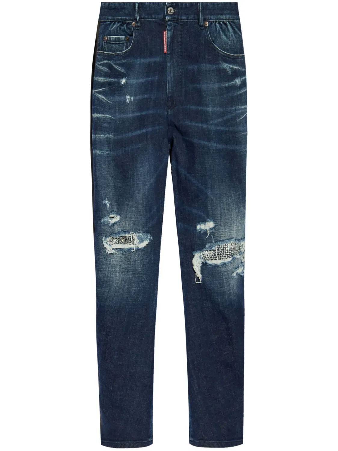 DSQUARED2 Синие Джинсы Прямого Кроя