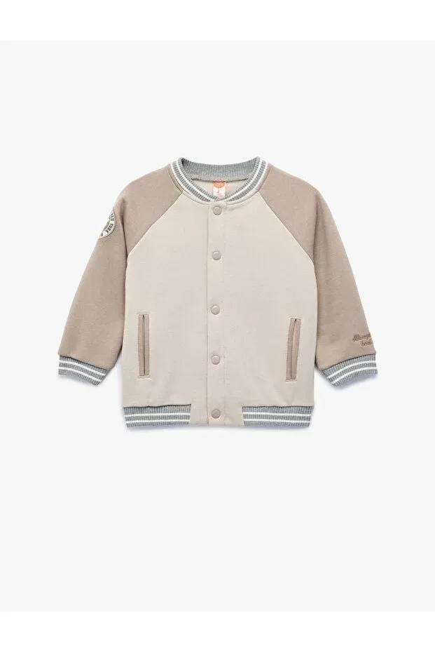 Детская куртка для мальчиков с принтом Koton, Beige