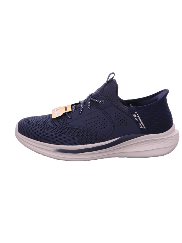 Skechers синие спортивные кроссовки — фото 3
