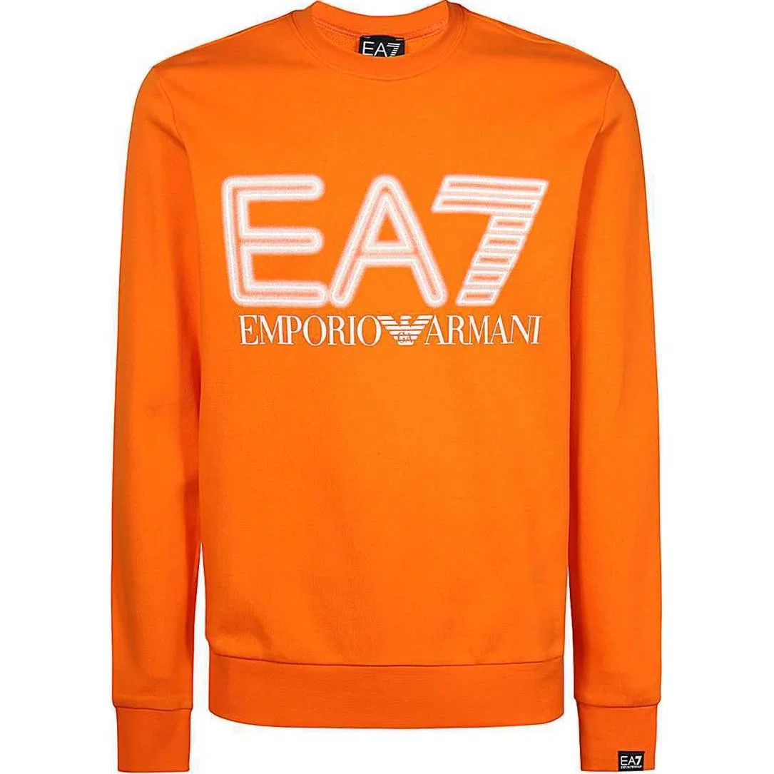 Мужская толстовка EA7 Orange Emporio Armani, Оранжевый