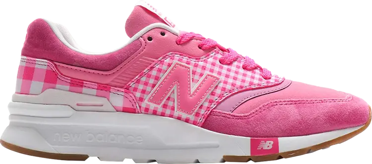 

Кроссовки New Balance Atmos x 997H 'Pink Plaid', розовый