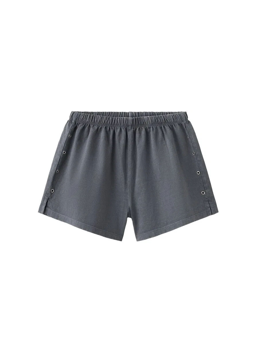 Детские шорты MANGO KIDS Regular Pants 'TACHASET' цвета антрацит