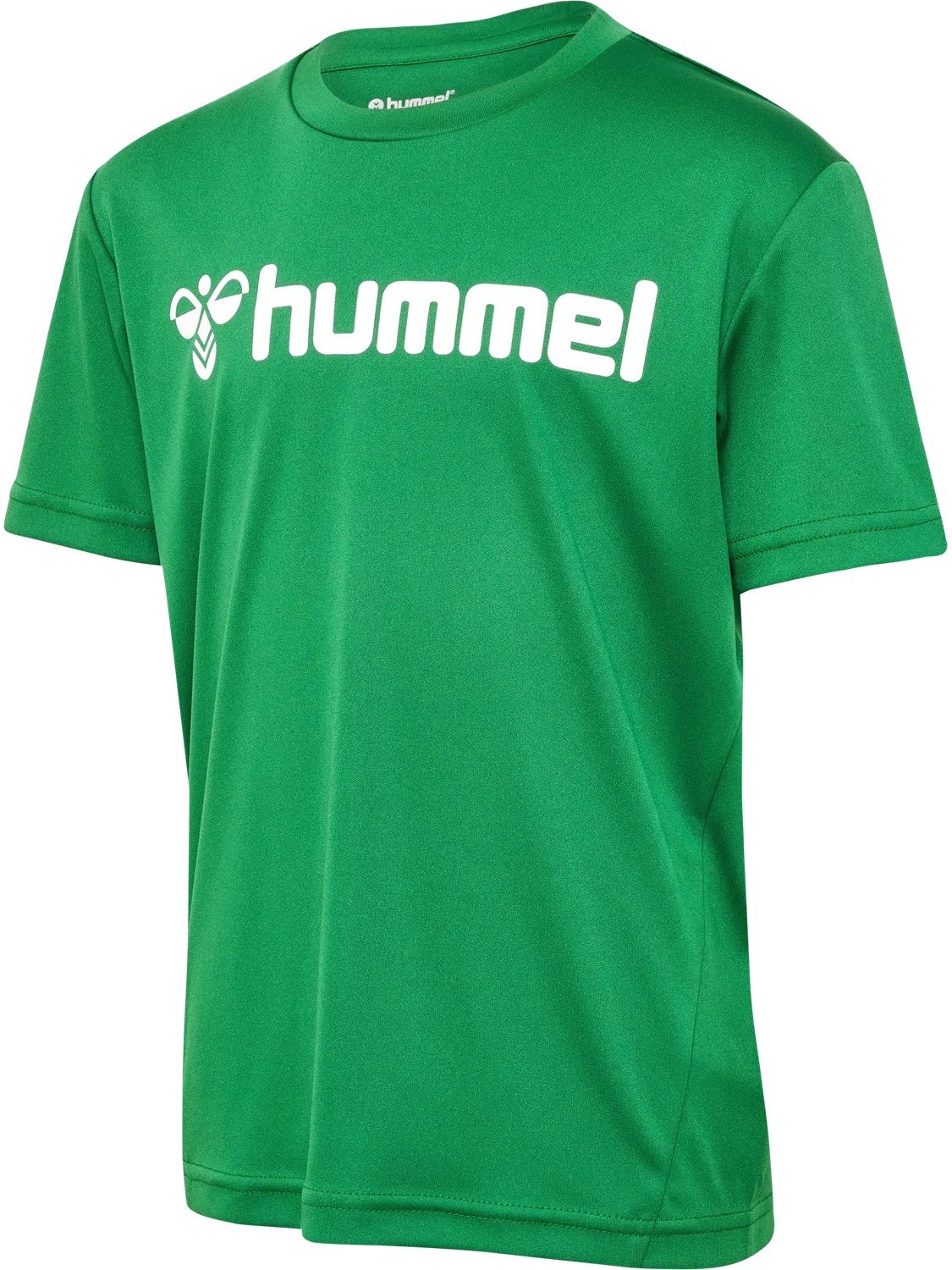 Детская спортивная футболка с коротким рукавом hummel, зеленый — фото 3