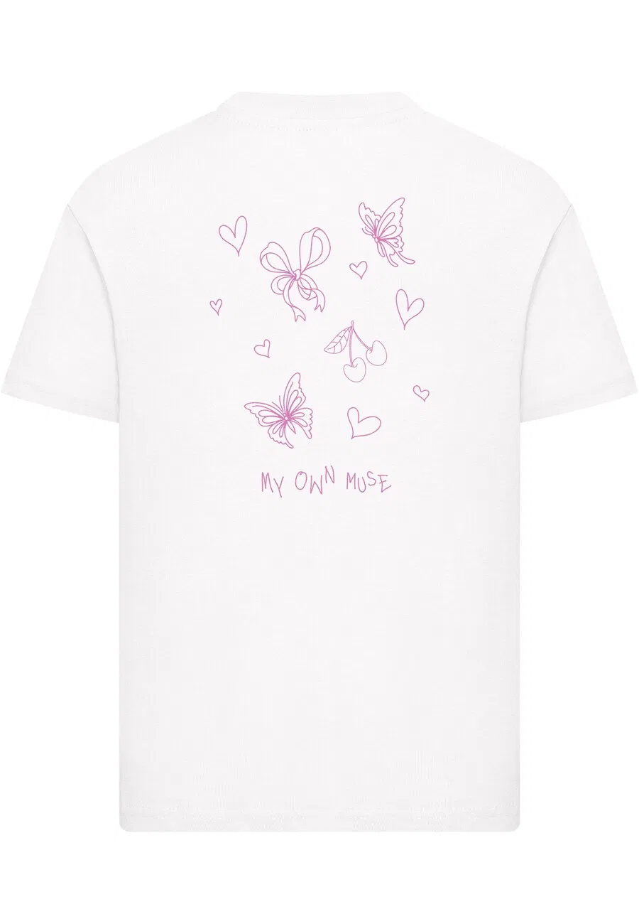 Футболка Mister Tee Shirt 'My Own Muse' белого цвета — фото 2