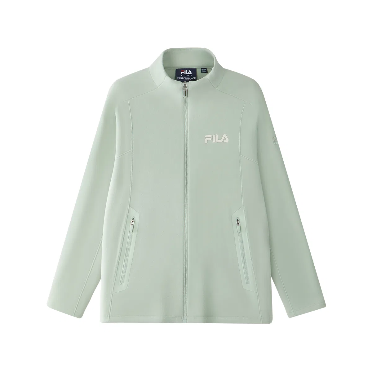 Детская куртка с воротником-стойкой FILA KIDS, Tea Gray Green