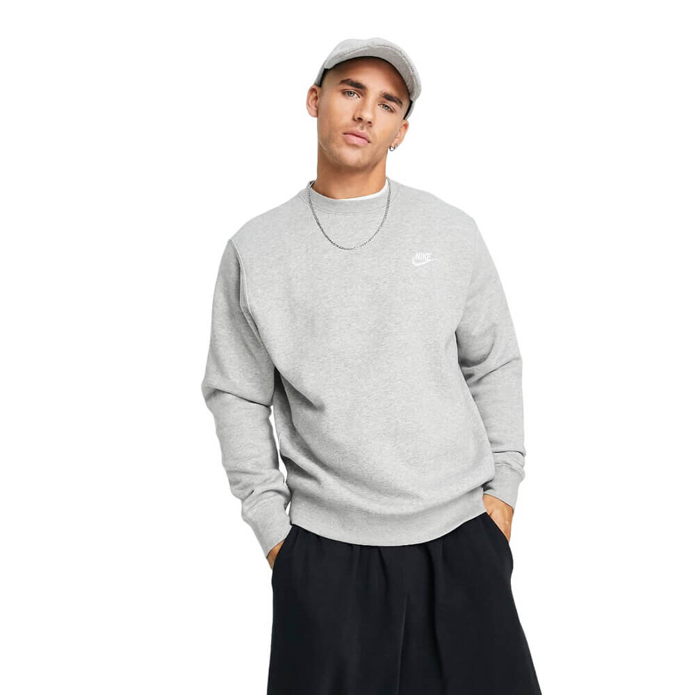 

Свитшот Nike Club Crew Neck, серый