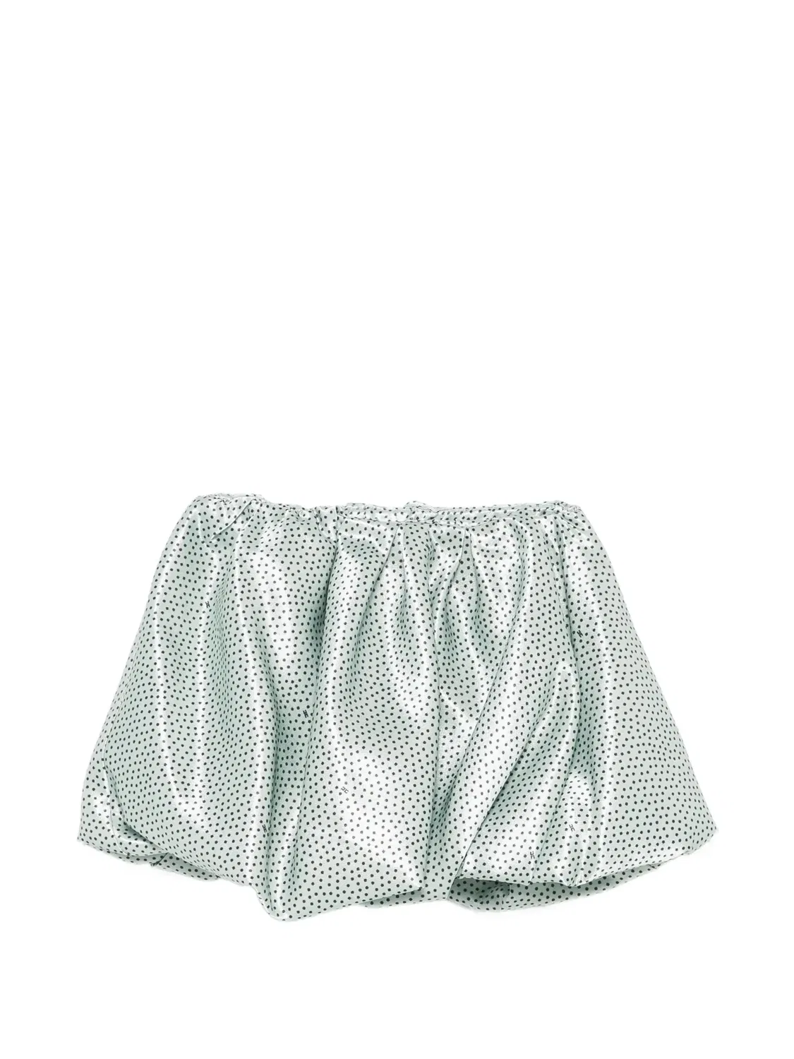 Юбка в горох зеленая Elisabetta Franchi, зеленый