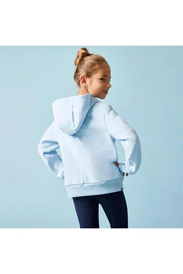 Детское худи для мальчиков с капюшоном Domyos 500, Baby Blue Decathlon — фото 3