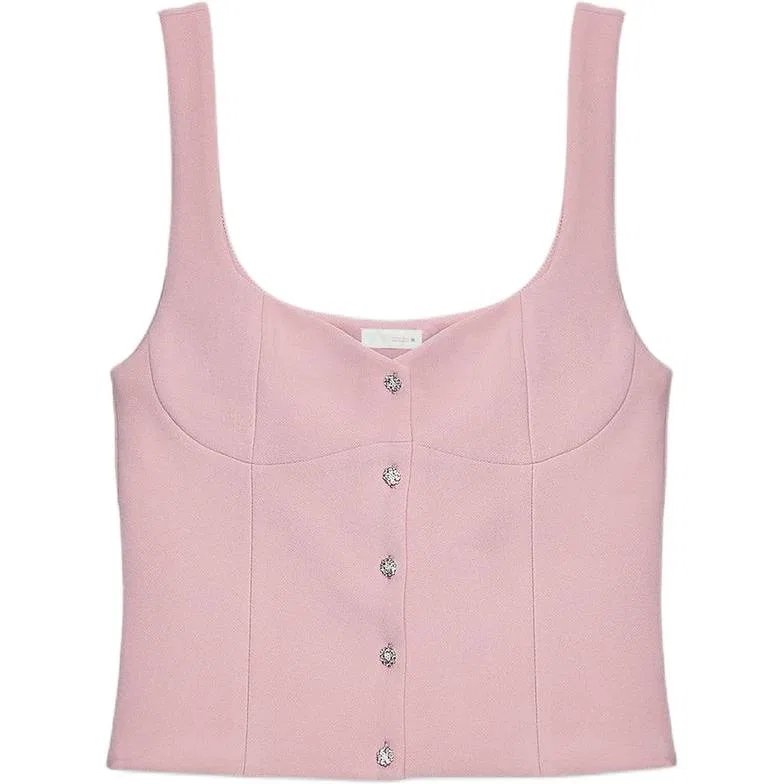 Женский топ-майка с принтом Earth Gray Pink, ZARA