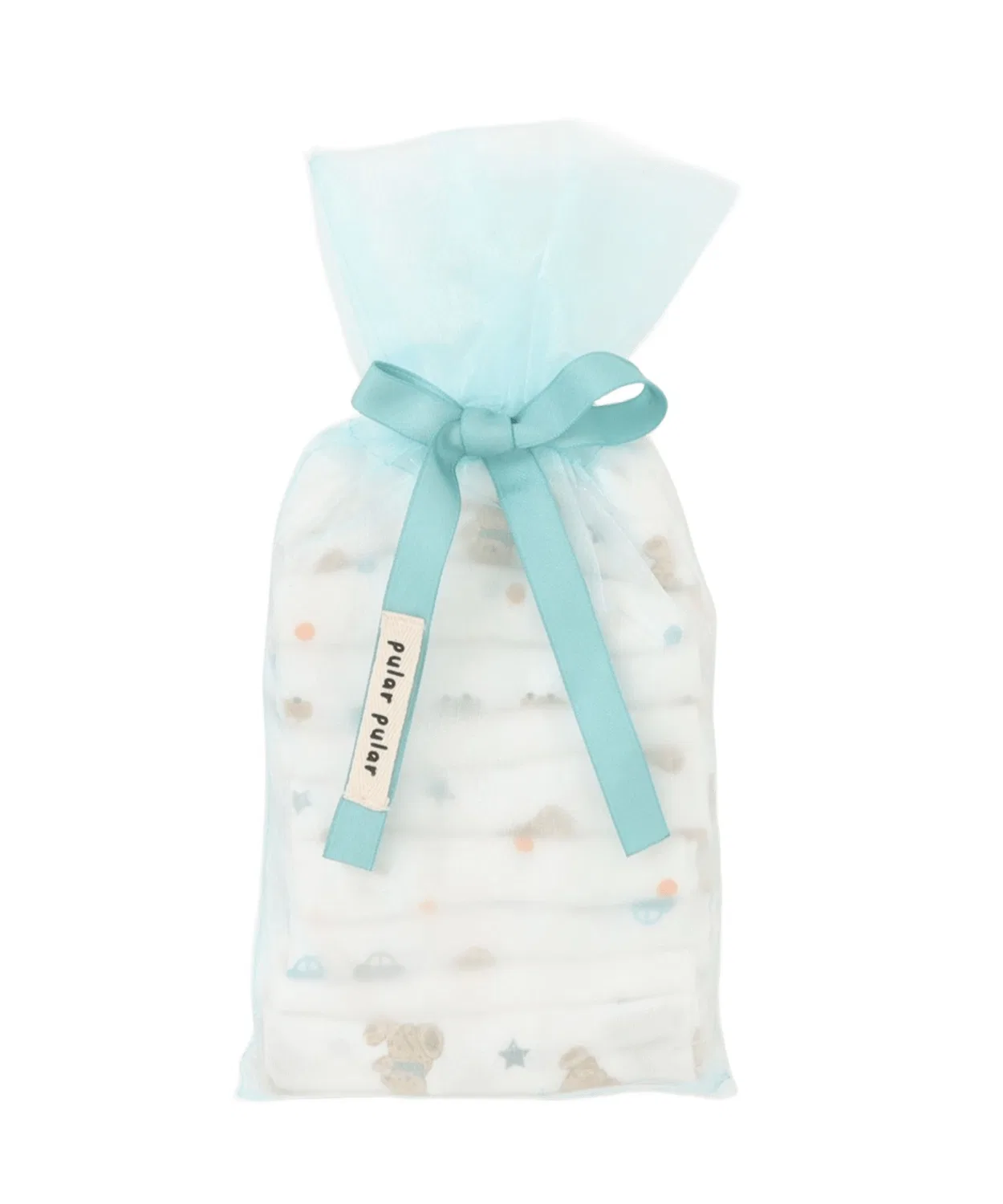 Детский комплект марлевых платочков с принтами, 32x32 см Toys"R"Us/Babies"R"Us, Light Blue