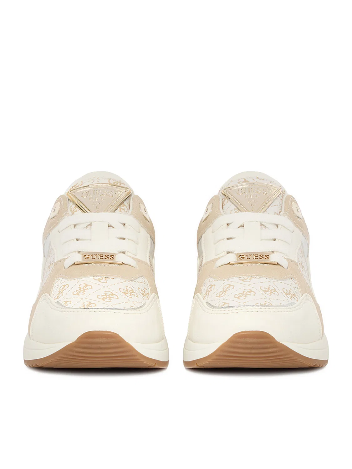 Кроссовки для девочки Guess, кремовый — фото 4